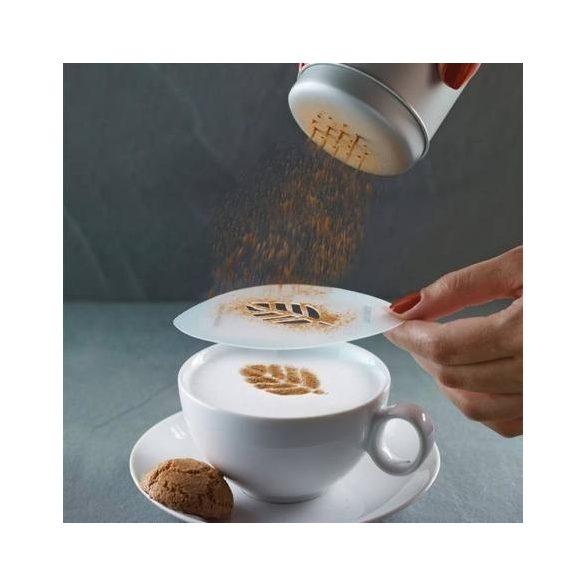 Latte art barista sablon, kávé díszítő sablon