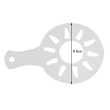 Latte art barista sablon, kávé díszítő sablon