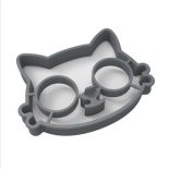 Cica Formájú Tükörtojás és Palacsintasütő Forma