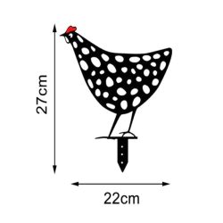   Csirke Kerti Dísz – Dekoratív Kapirgáló Csirke Szobor Kertbe