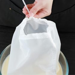   Újrahasználható finomhálós nejlon élelmiszer-szűrő és diótejzsák - Prémium konyhai eszköz a hatékony főzéshez és szűréshez - Könnyű tisztítás, tartós és multifunkcionális használatra