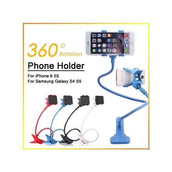 Csíptethető flexibilis univerzális telefontartó mobil tartó