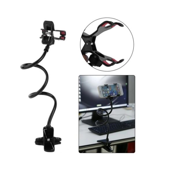 Csíptethető flexibilis univerzális telefontartó mobil tartó