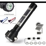 Multifunkciós napelemes zseblámpa, telefontöltő