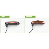 Kerékpár lámpa, bicikli lámpa, kerékpár hátsó lámpa indexes funkcióval