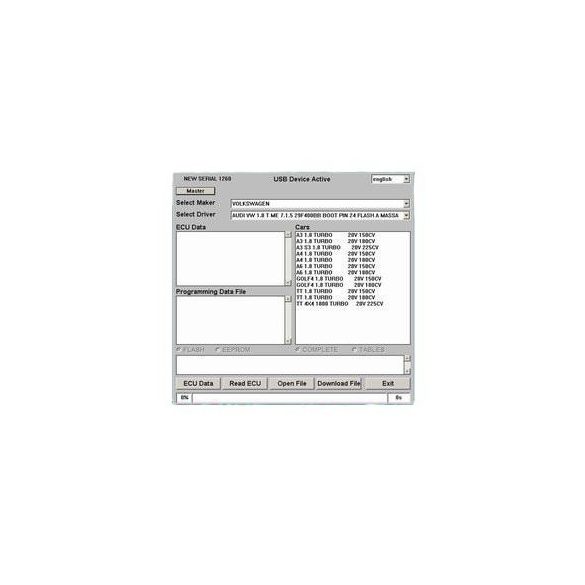 Galletto 1260 ECU Flasher EOBD 2 OBDII OBD chiptuning kábel