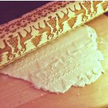 Karácsonyi mintás sodrófa, mintás nyújtófa, kekszmintázó sodrófa