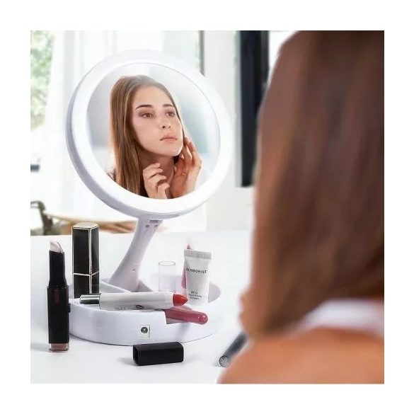 Sminktükör, kozmetikai tükör (nagyítós, ledes, asztali tükör)