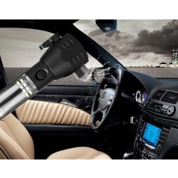   Napelemes zseblámpa biztonsági öv vágóval/ablaktörővel