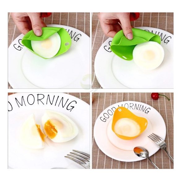 Szilikon tojássütő/főző forma 2 db