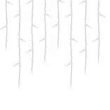 LED-es jégcsap fényfüggöny 2 méretben, hidegfehér-230 LED-del