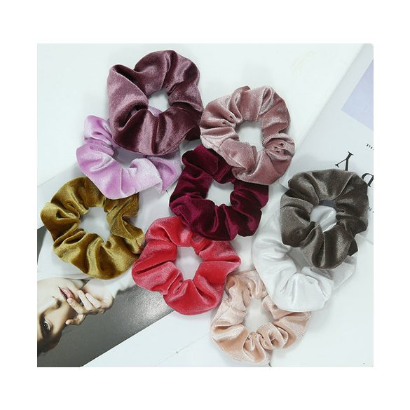 Bársonyos tapintású hajkímélő hajgumi