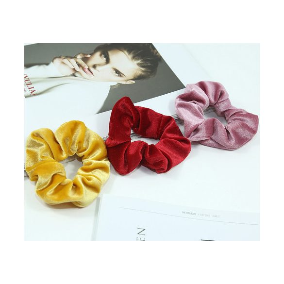 Bársonyos tapintású hajkímélő hajgumi