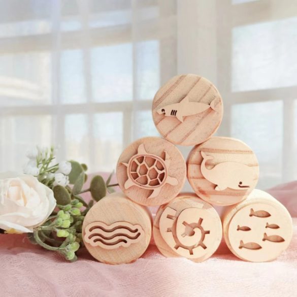 Fa nyomda készlet gyurmához