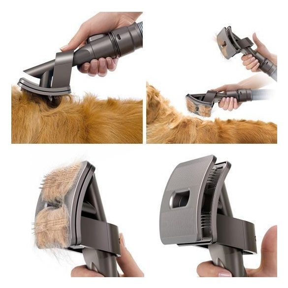 Porszívóhoz csatlakoztatható kisállat kefe