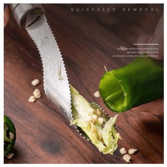 Paprika csumázó kés rozsdamentes acélból