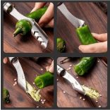 Paprika csumázó kés rozsdamentes acélból