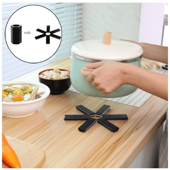 Hőálló, Összecsukható, csúszásmentes serpenyő és edényalátét