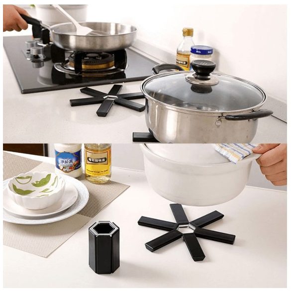 Hőálló, Összecsukható, csúszásmentes serpenyő és edényalátét