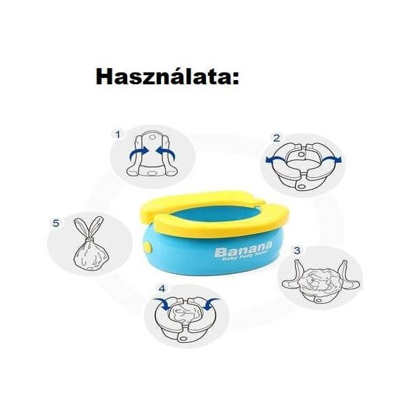 Hordozható mókás utazó bili