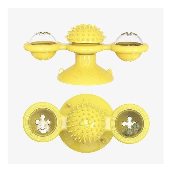 Szélmalom macskajáték cica fésűvel