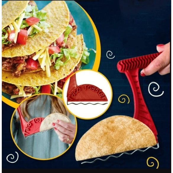 Taco készítő, tortilla pirító