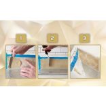 Tortadíszítő sablon, Virág mintás dekoráló stencil (4 db)