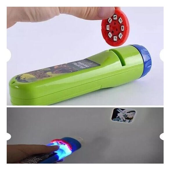 Interaktív oktató projektor, éjjeli kivetítő (24 db képpel)