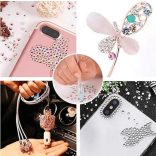 Dekorációs készlet, 2000 DB díszítő Strasszkő applikátorral