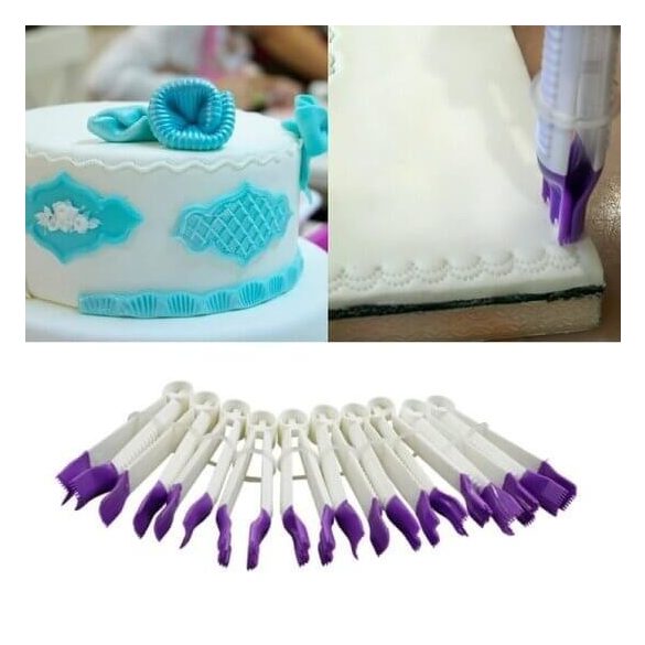 Tortaformázó készlet, Fondant formázó csipesz készlet (10 db)