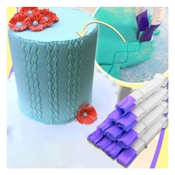 Tortaformázó készlet, Fondant formázó csipesz készlet (10 db)