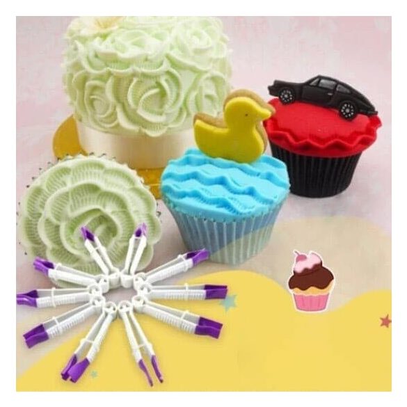 Tortaformázó készlet, Fondant formázó csipesz készlet (10 db)