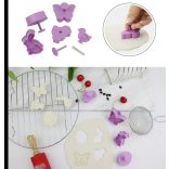 4db 3D-s kiszúrós süti forma