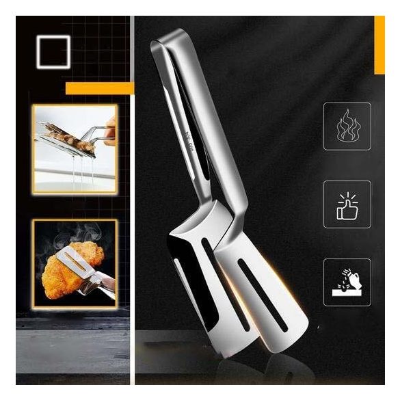 Húsforgató grillezéshez, sütéshez (rozsdamentes acélból)