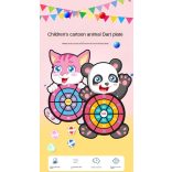 Tépőzáras célbadobó tábla, ajándék labdával