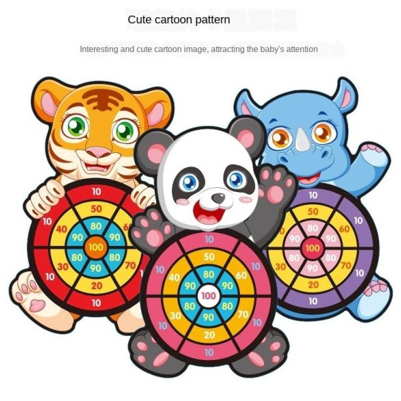 Tépőzáras célbadobó tábla, ajándék labdával