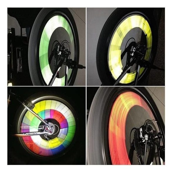 Kerékpár küllő dísz, Fényvisszaverő rúd biciklire (12 db)