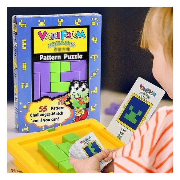 Logikai Puzzle készlet (55 db mintakártyával)