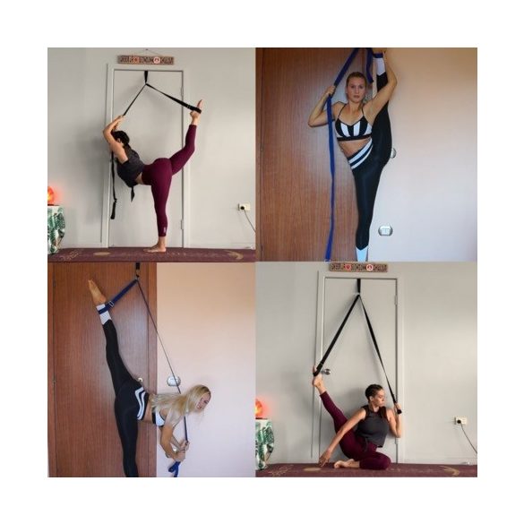 Ajtóra rögzíthető, hajlékonyság növelő, nyújtó edzőheveder