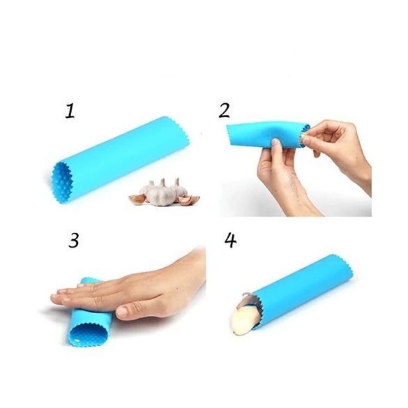 Szilikon fokhagyma pucoló 2 db