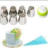 Sütemény Díszítő Készlet Habzsákkal