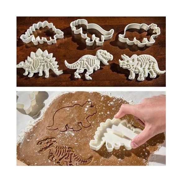 Dinós keksz forma és minta (3db)