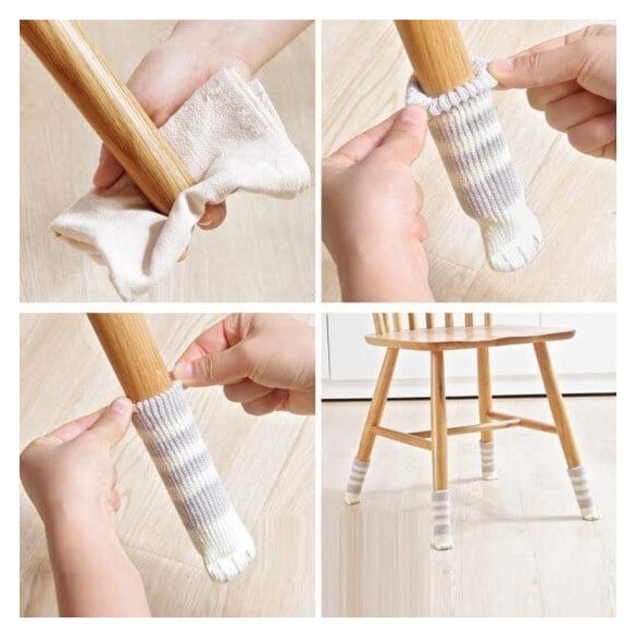 Székláb zokni cica tappancsos (4 db)