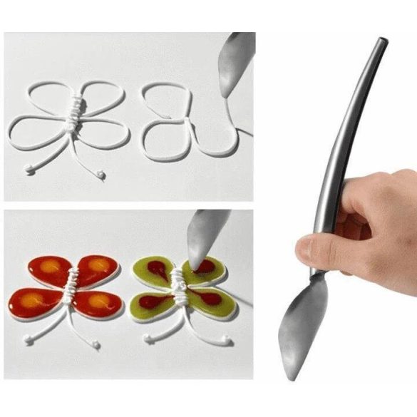 Dekoráló Kanál - Kreatív Cukrászati és Desszert Díszítő Eszköz