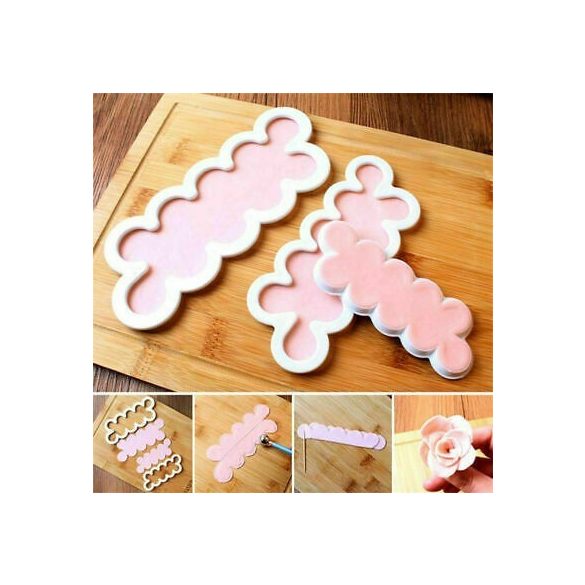 Rózsakészítő forma tortadekorációhoz (3 db)