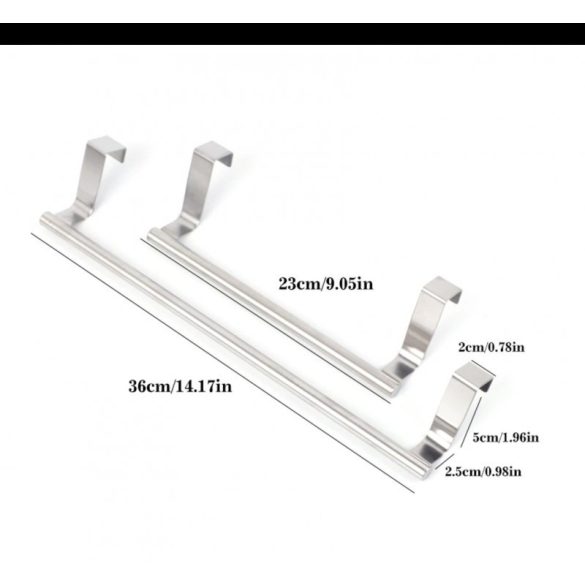Rozsdamentes acél törölközőtartó