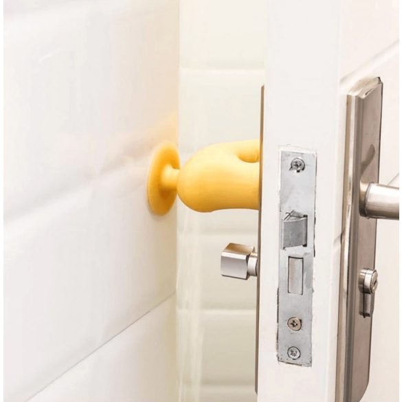 Kilincsvédő szilikon ajtóütközővel