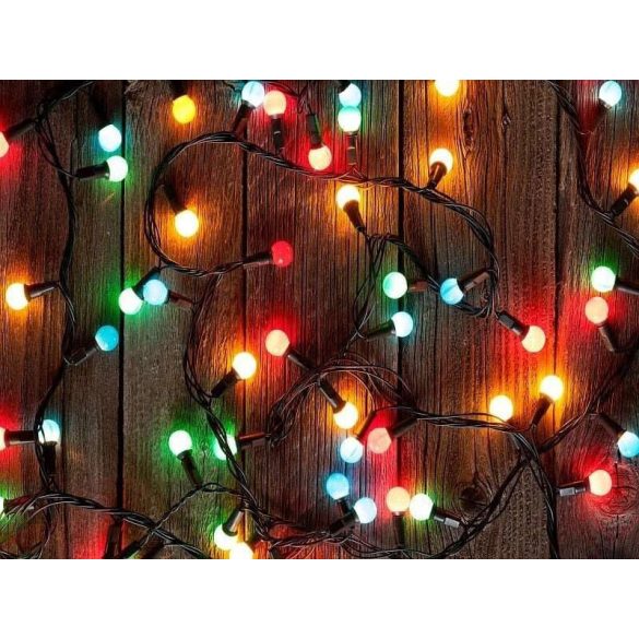 50 LED-es gömb fényfüzér