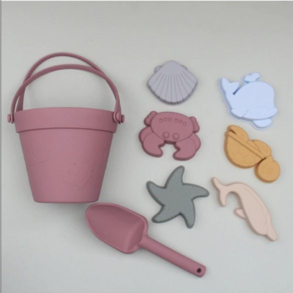 Színes szilikon homokozó szett