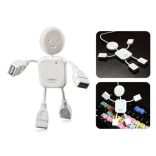 4 portos USB elosztó, emberke formájú